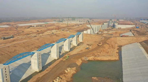 渦河蒙城樞紐建設(shè)工程雄姿初現(xiàn)